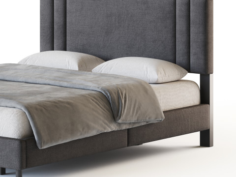 Queen Bed 3D Model