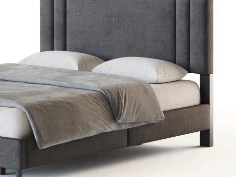 Queen Bed 3D Model