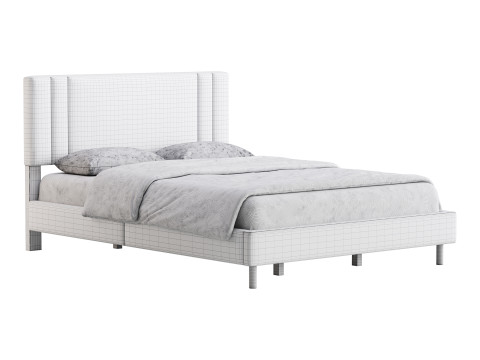 Queen Bed 3D Model