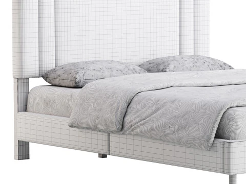 Queen Bed 3D Model
