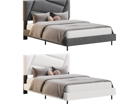 Queen Bed Frame 3D Модель