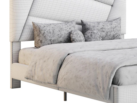 Estrutura de cama Queen Modelo 3D