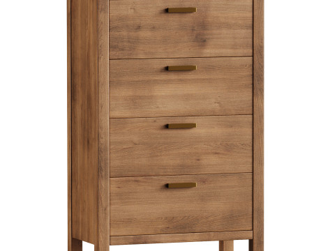 Reed 4-Drawer Dresser Model 3D