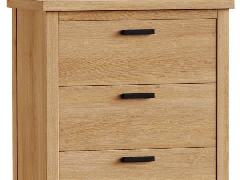 Reed 4-Drawer Dresser Model 3D