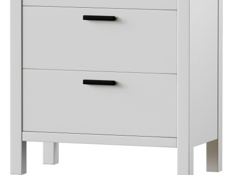 Reed 4-Drawer Dresser Model 3D