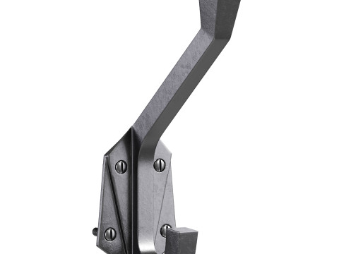 Renovator Supply Heavy Duty Coat Hooks Double Hook Coat Hanger 3D Model