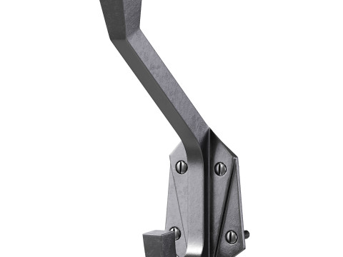 Renovator Supply Heavy Duty Coat Hooks Double Hook Coat Hanger 3D Model