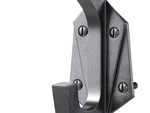 Renovator Supply Heavy Duty Coat Hooks Double Hook Coat Hanger 3D Model