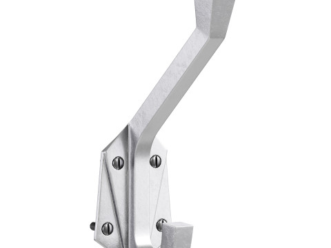 Renovator Supply Heavy Duty Coat Hooks Double Hook Coat Hanger 3D Model