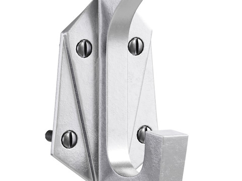 Renovator Supply Heavy Duty Coat Hooks Double Hook Coat Hanger 3D Model