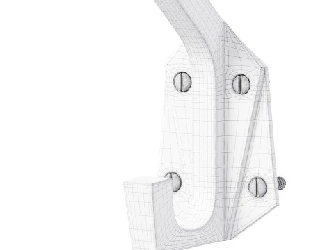 रेनोवेटर सप्लाई हैवी ड्यूटी कोट हुक डबल हुक कोट हैंगर 3D मॉडल