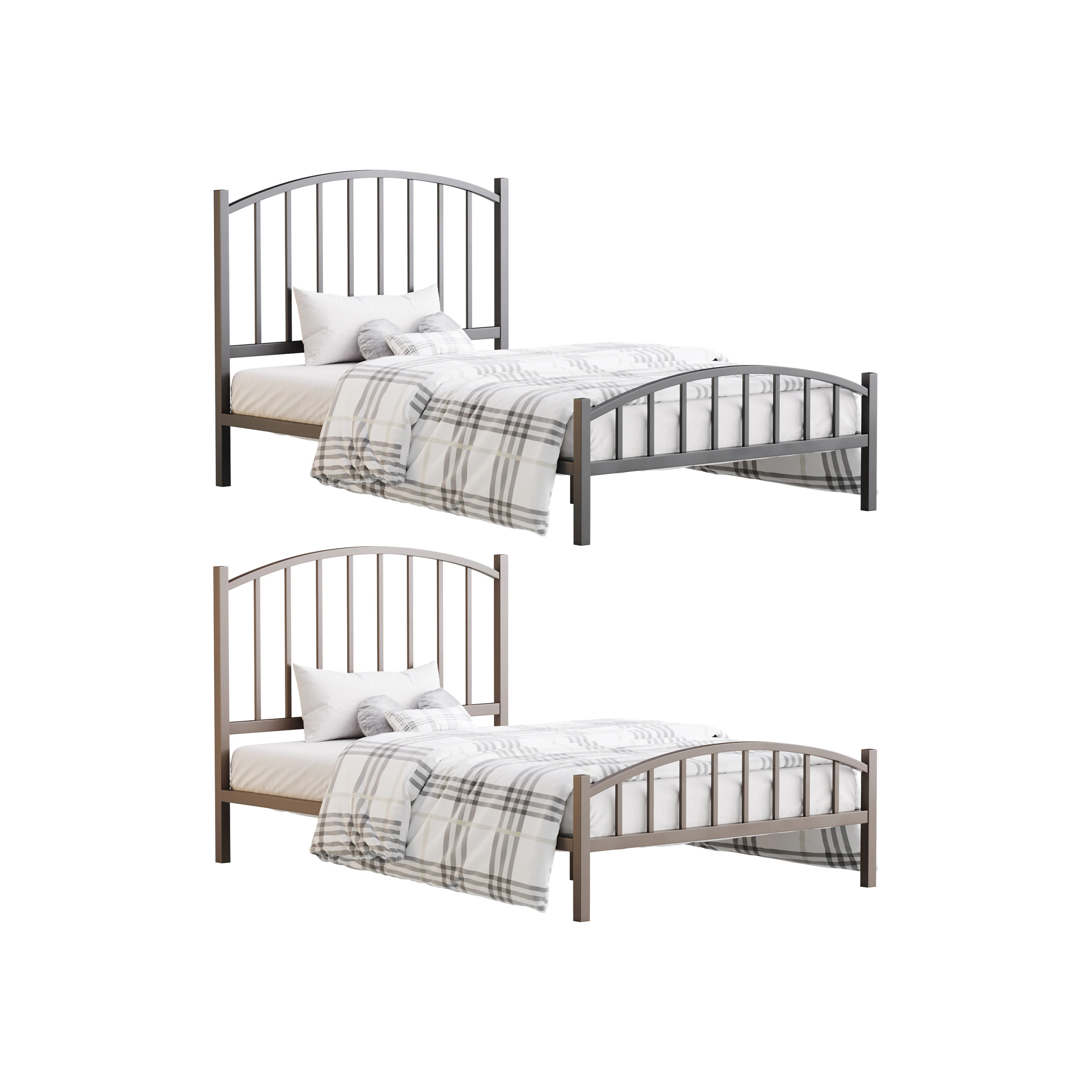 Rest Haven Hartford Metal Queen Platform Bed 3D Model .c4d .max .obj .3ds .fbx .stl .blend 