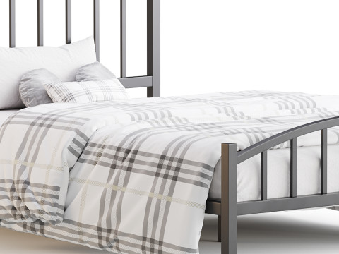 Rest Haven Hartford Metal Queen Platform Bed Modelo 3D