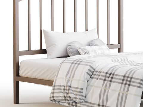Rest Haven Hartford Metal Queen Platform Bed Modelo 3D