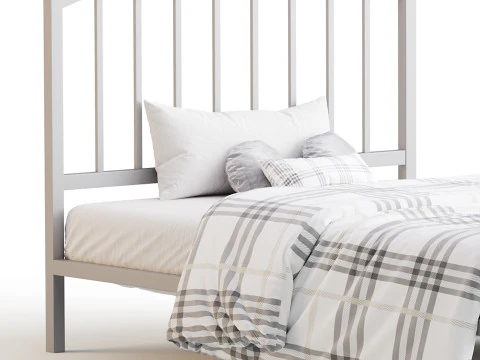 Rest Haven Hartford Metal Queen Platform Bed 3D Model