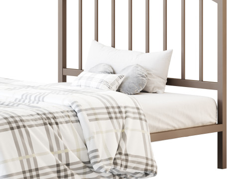 Rest Haven Hartford Metal Queen Platform Bed Modelo 3D