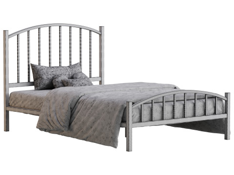 Rest Haven Hartford Metal Queen Platform Bed Modelo 3D