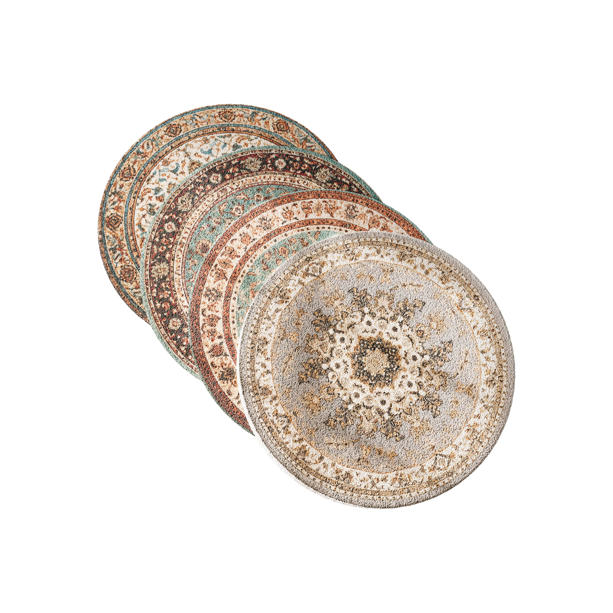 Round carpet 1 3D Model .c4d .max .obj .3ds .fbx .stl .blend