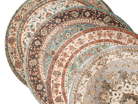 Round carpet 1 Modelo 3D