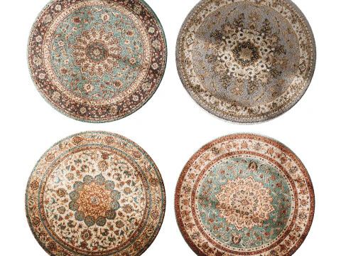 Round carpet 1 3D Model