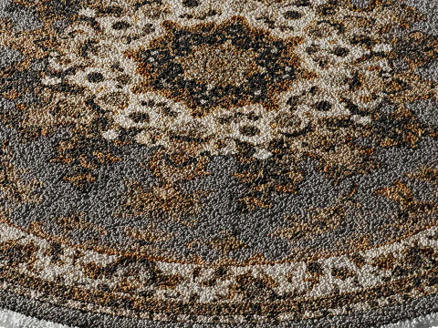 Round carpet 1 3D Model