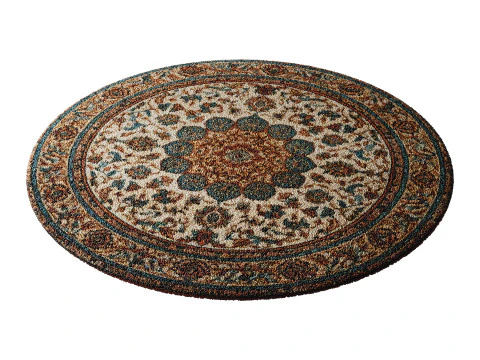 Round carpet 1 3D Model
