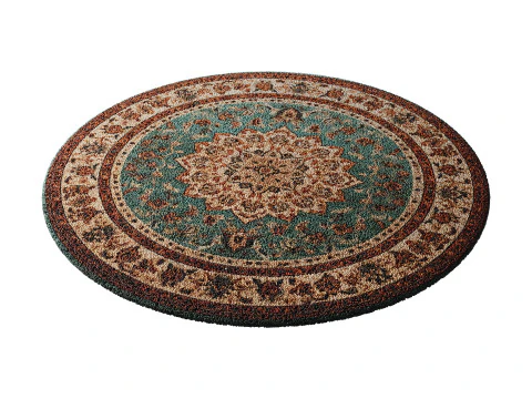 Round carpet 1 3D Model