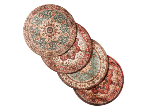 圆形地毯2 3D 模型