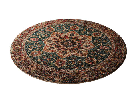 Round carpet 2 Modello 3D