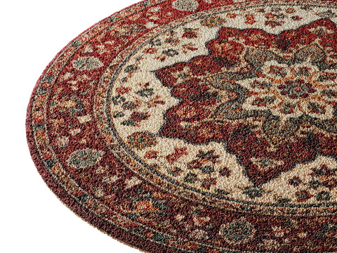 Round carpet 2 Modello 3D