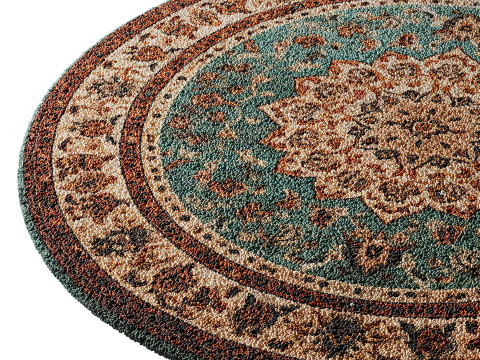 Round carpet 2 Modello 3D