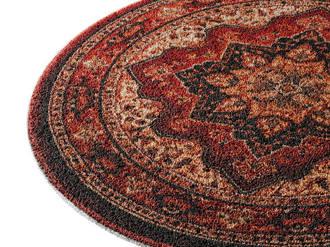 Round carpet 2 Modello 3D