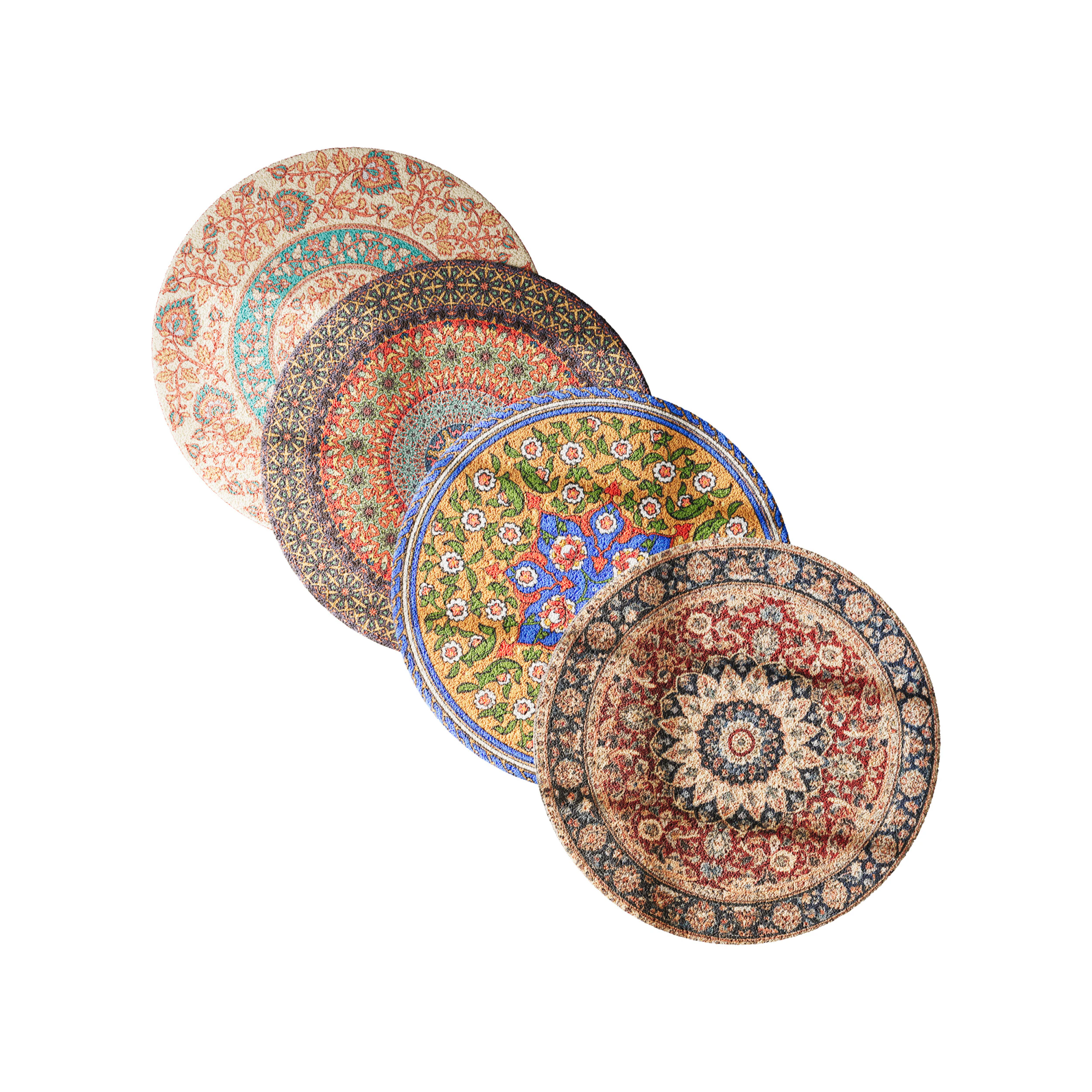 Round carpet 3 3D Model .c4d .max .obj .3ds .fbx .stl .blend