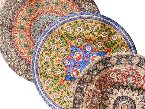 Round carpet 3 3D Model