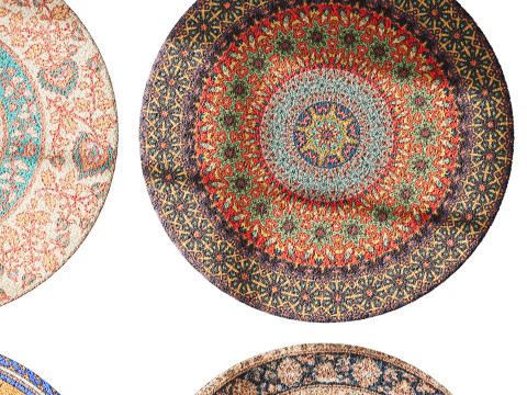 Round carpet 3 Modelo 3D