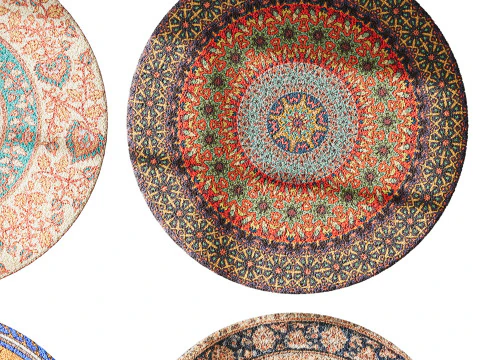 Round carpet 3 3D Model
