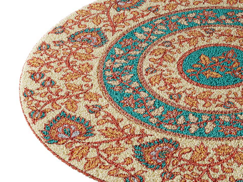 Round carpet 3 3D Model