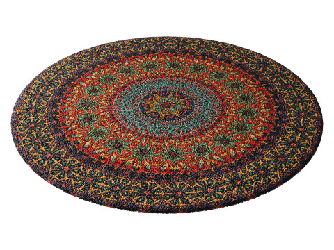 Round carpet 3 Modelo 3D