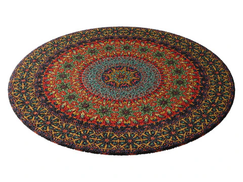 Round carpet 3 3D Model