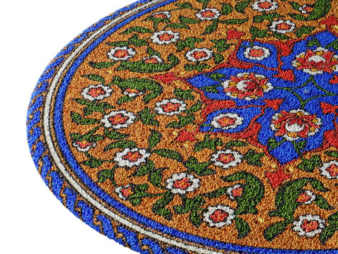 Round carpet 3 3D Model