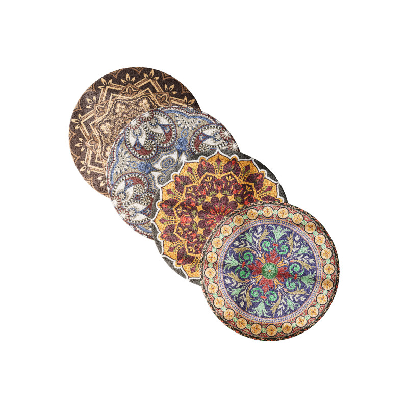 Round carpet 4 3D Model .c4d .max .obj .3ds .fbx .stl .blend 