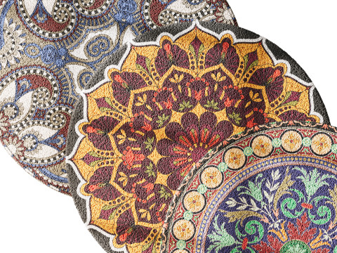 Round carpet 4 3D Model