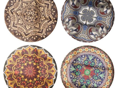 Round carpet 4 3D Model
