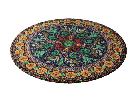 Round carpet 4 3D Model