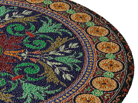 Round carpet 4 3D Model