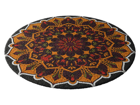 Round carpet 4 3D Model