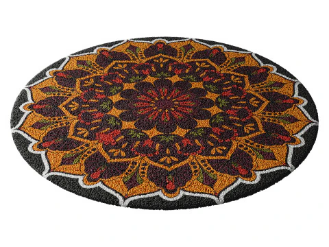 Round carpet 4 3D Model