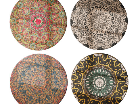 Round carpet 5 Modèle 3D