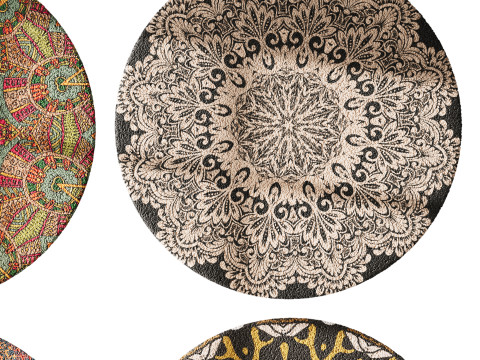 Round carpet 5 Modèle 3D