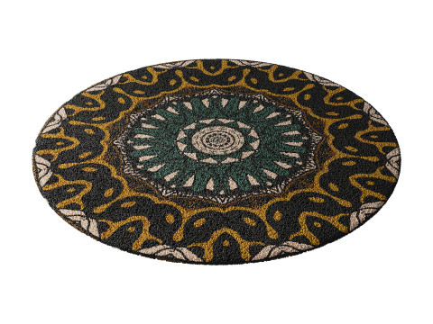 Round carpet 5 Modèle 3D